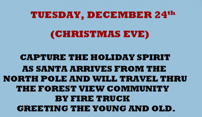 Santa is Coming to Forest View